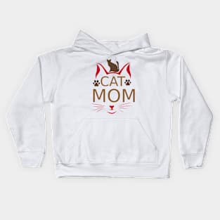 Cat Mom Kids Hoodie